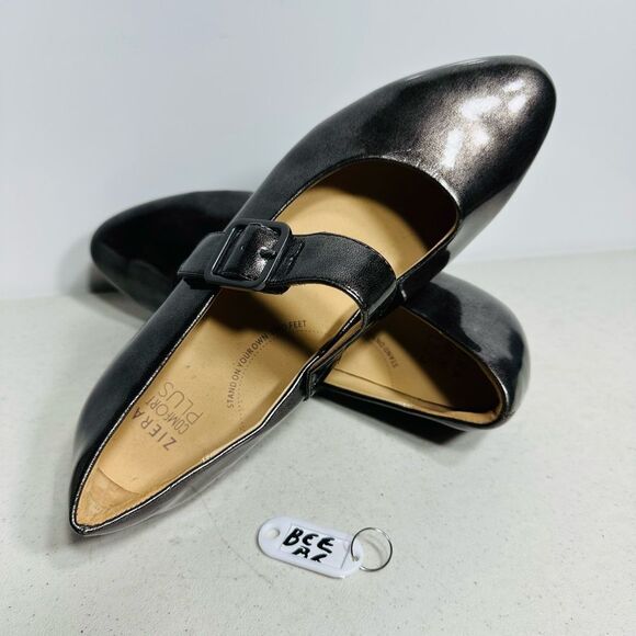 Ziera Heels Womens 40 FF VALLEY Mary Jane Pumps bronz Patent Leather Hook & Loop - Picture 1 of 8